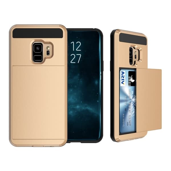 Samsung Galaxy S9 Deksel laget av plastikk og silikon - Gull Gold