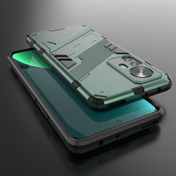 Stöttåligt Xiaomi 12 Pro hybridskal - Grön Grön