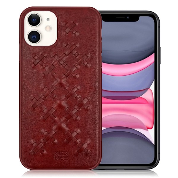 Raigor Inverse Weave Deksel For iPhone 11 - Rød Red