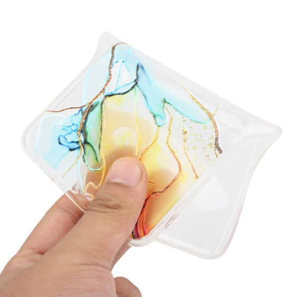 Marble Samsung Galaxy A54 Etui - Gul Yellow