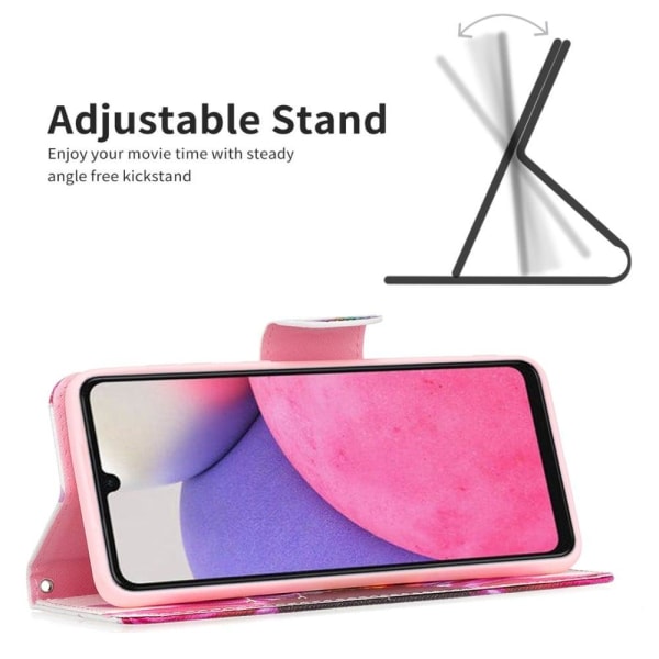 Wonderland Samsung Galaxy A33 5G Flip Etui - Solsikke Multicolor