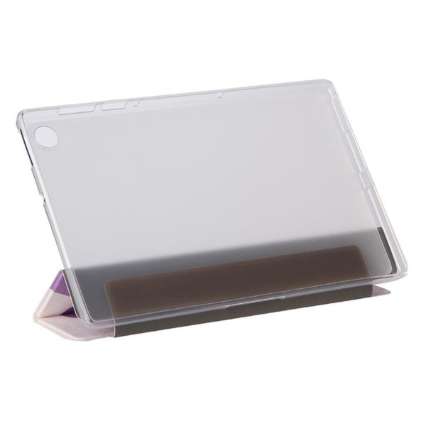 Lenovo Tab M10 FHD Plus tri-fold pattern leather flip case - Pur Purple