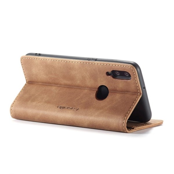 CaseMe Samsung Galaxy A10s Vintage kotelot - Ruskea Brown