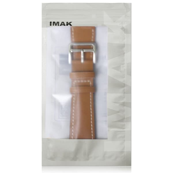 IMAK Apple Watch (45mm) PG1-sarjan nahkaranneke - Musta Black