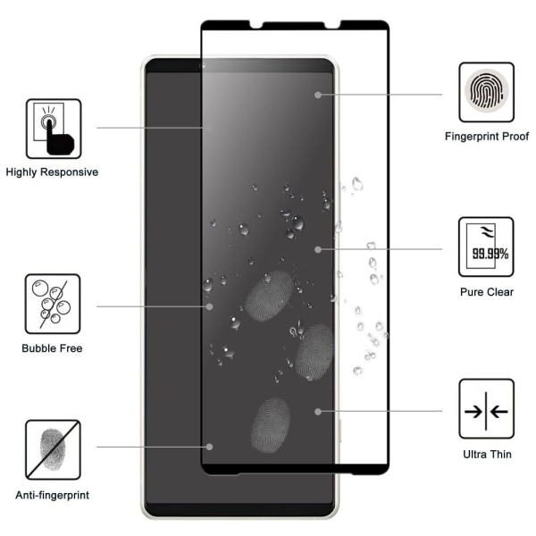 Sony Xperia 10 V skärmskydd med hög beröringskänslighet Transparent