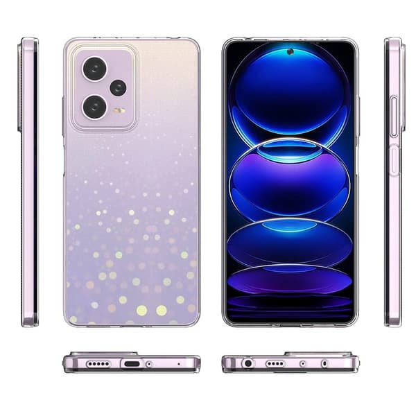 Erittäin ohut läpinäkyvä kotelo Xiaomi Redmi Note 12 Pro:lle Transparent