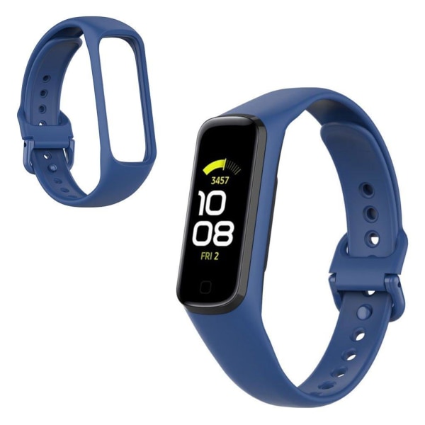 Samsung Galaxy Fit 2 silicone watch band - Dark Blue Blå