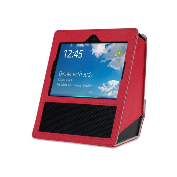 Amazon Echo Show Litchi tekstur cover - Rød Red