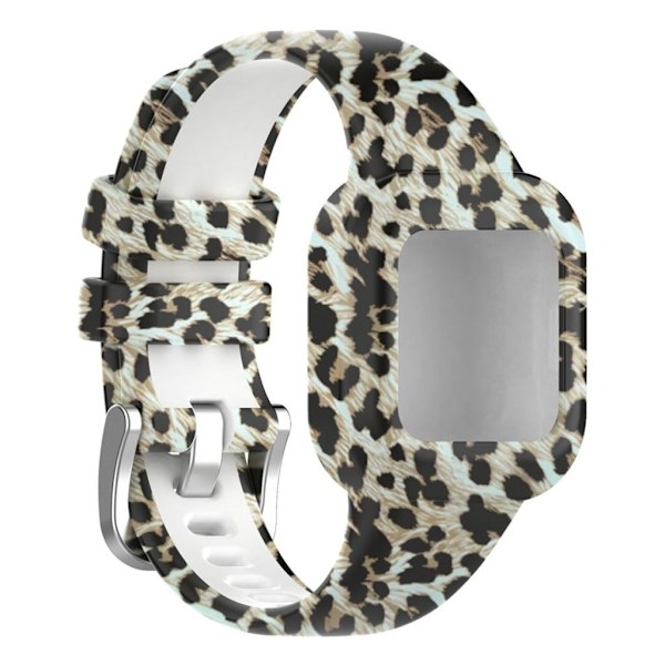 Garmin Vivofit Jr 3 -kuvioinen silikoninen ranneke - Leopardi Multicolor