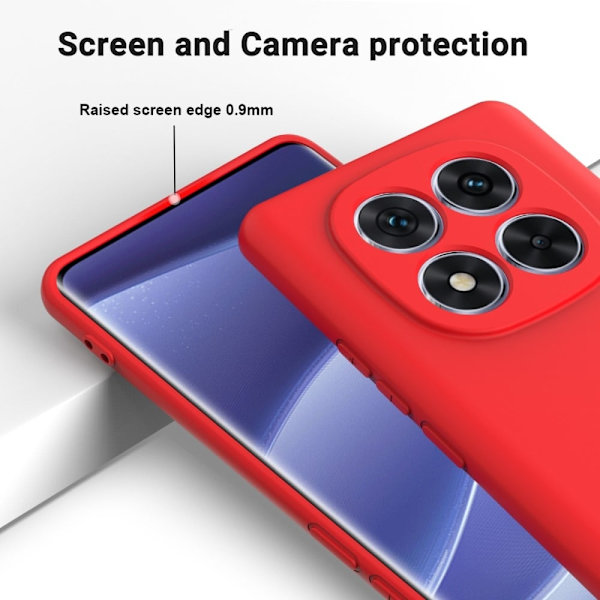 Matte Liquid Xiaomi Redmi Note 14 Pro 5G silikone cover - Rød Red