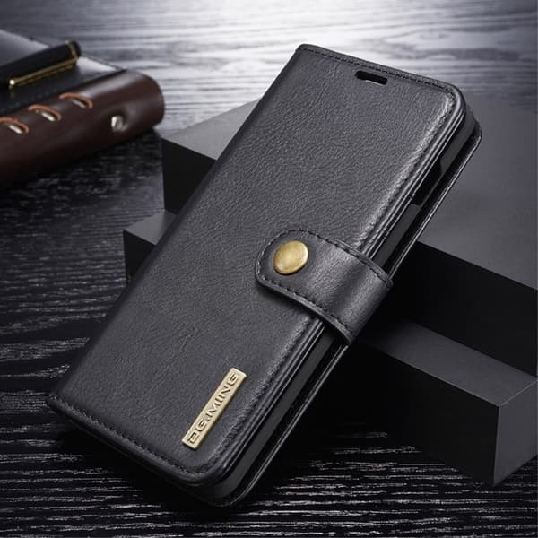 Dg.Ming Samsung Galaxy s10 2-I-1 Splittet Skinnetui - Svart Black