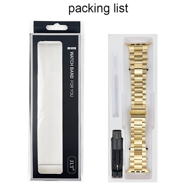 Apple Watch Series 8 (41 mm) urrem i rustfrit stål med aftagningsværktøj - Guld Gold
