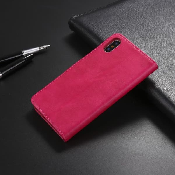 LC.IMEEKE iPhone X klassinen suojakotelo - Pinkki Pink