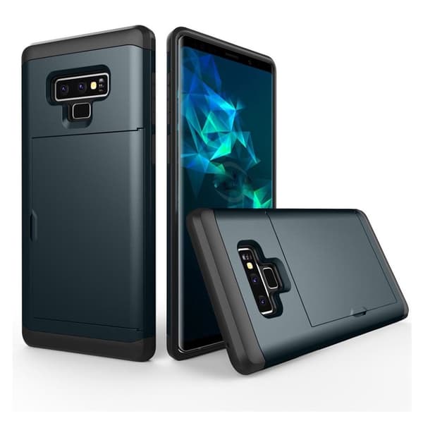 Samsung Galaxy Note9 beskyttelses deksel av hybrid materiale - mørke blå Blue