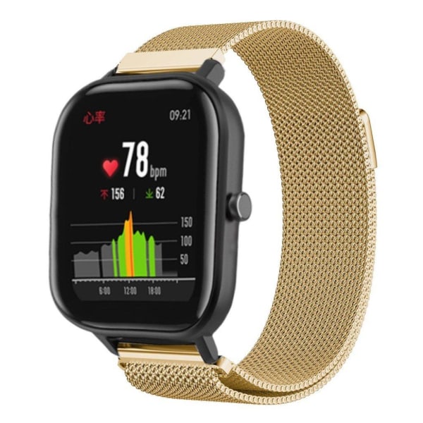 Amazfit GTS milanese rustfrit stål Urrem - Guld Gold