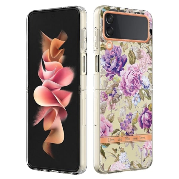 Super Slim og Holdbart Blødtcover til Samsung Galaxy Z Flip4 - Hc006 Lilla Pæon Purple