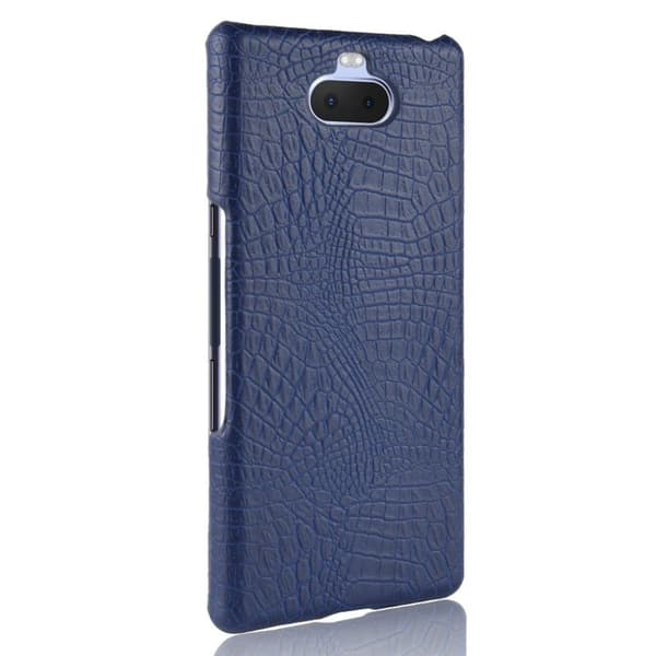 Sony Xperia 10 Plus krokodille deksel - Dark Blue Blue
