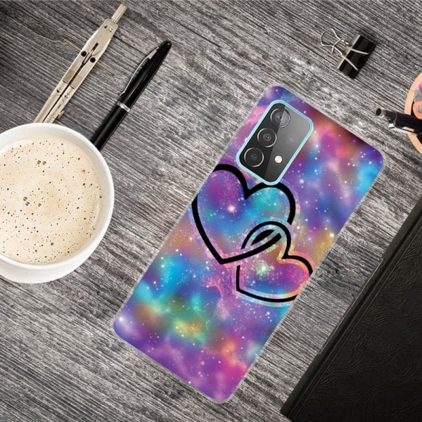 Deco Samsung Galaxy A73 Suojakotelo - Heart To Heart Multicolor