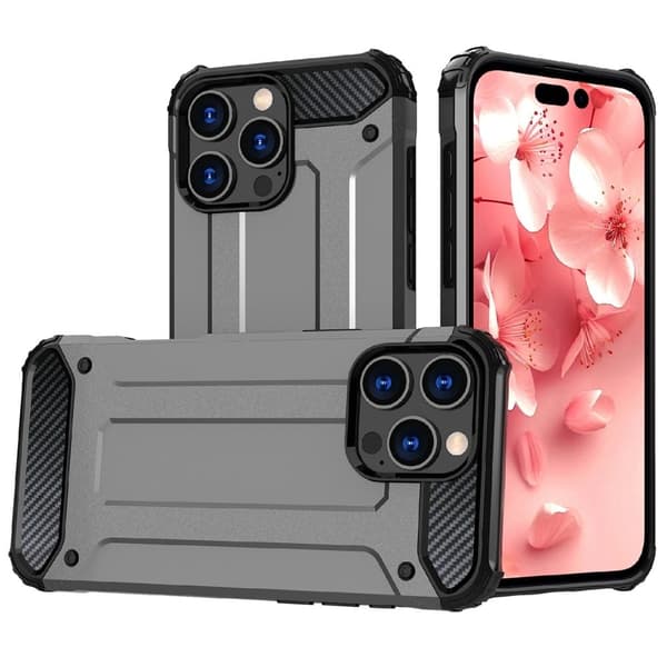 Armour Guard iPhone 16 Pro deksel - Grå Silver grey
