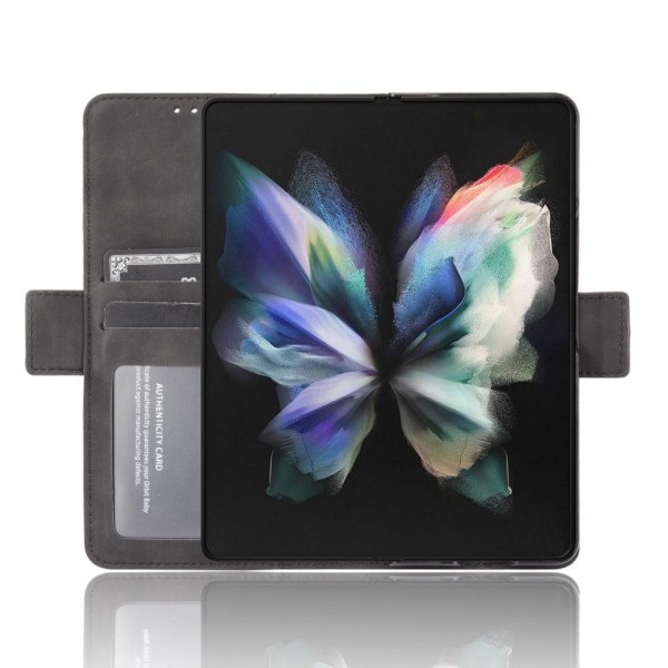 Modernt Samsung Galaxy Z Fold3 5G fodral med plånbok - Svart Svart