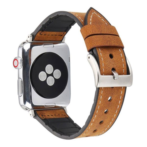 Apple Watch Series 4 40mm Læderbelagt Urrem - Mørkebrun Brown