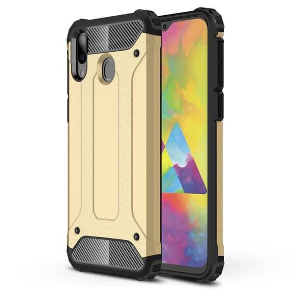 Armour Guard Samsung Galaxy M20 deksel - Gull Gold