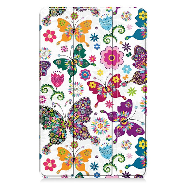 Xiaomi Redmi Pad SE Stand Case Pattern Print Leather Tablet Cover - Kissa Blue