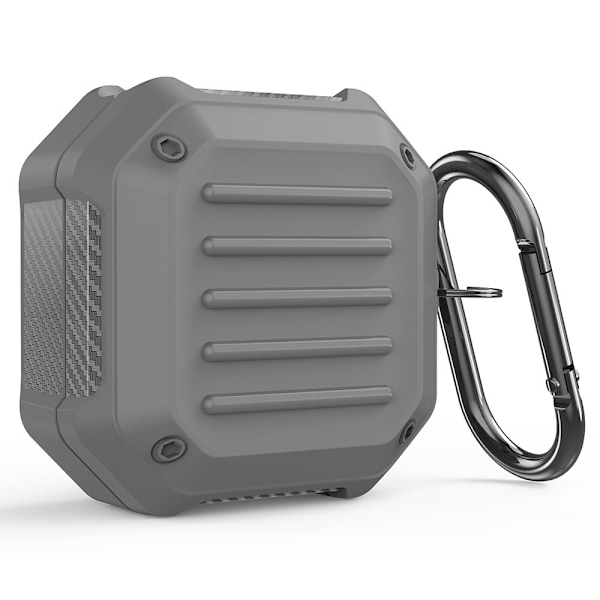 Opladningsetui med spænde til Samsung Galaxy Buds2 / Buds Pro / Live - Grå Silver grey