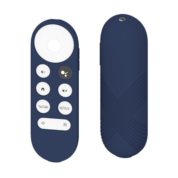 Google Chromecast 2020 TV X-stil silikonöverdrag - Midnattsblå Blå