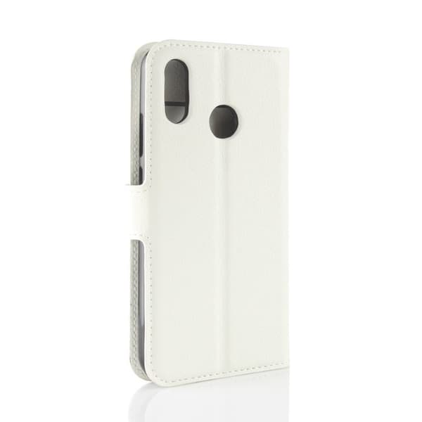 Huawei P20 Lite Etui laget av kunstlær og silikon – Hvit White