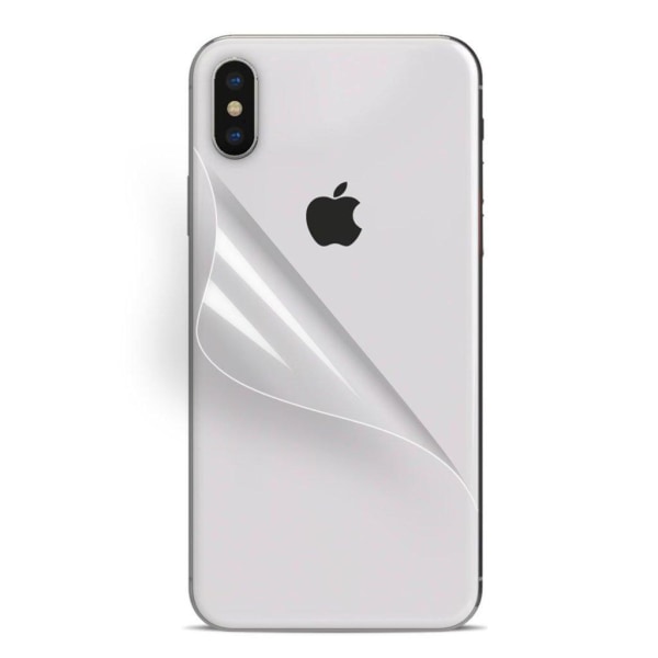 iPhone XS puhelimen pehmeä muovinen suojakalvo takapuolelle - Tr Transparent
