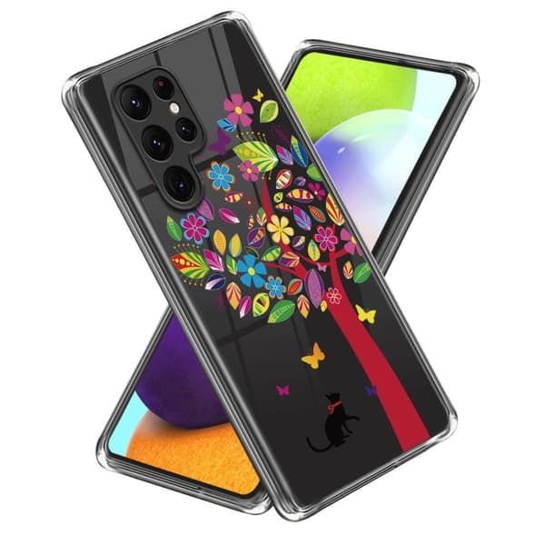 Deco Samsung Galaxy S24 Ultra deksel - Katt Og Tre Multicolor