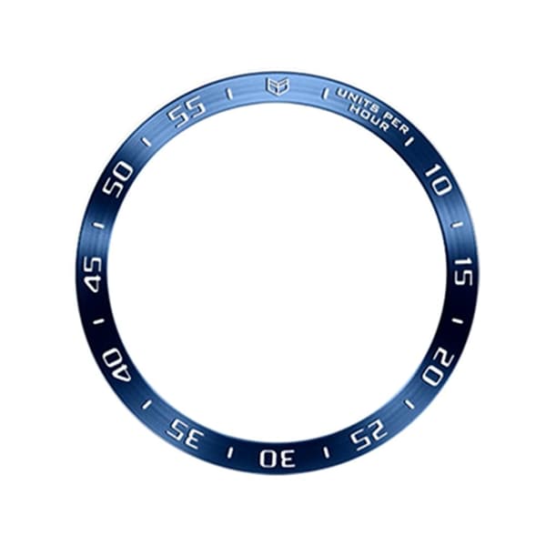 Samsung Galaxy Watch7 44mm Watch Bezel Ring Metal Dial Bezel Adhesive Frame Ring Cover - Style A / Blå Blue
