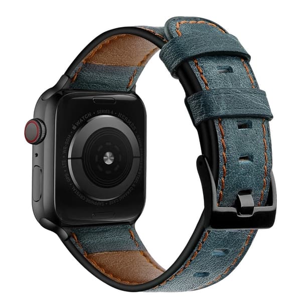 Apple Watch (41mm) nahkainen kellonhihna - Sininen Blue