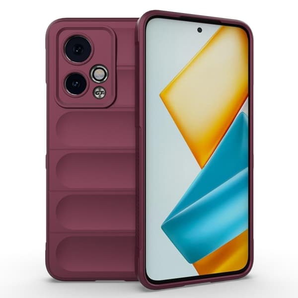 Blødt grebsformet Honor 90 GT cover - Rødvin Red
