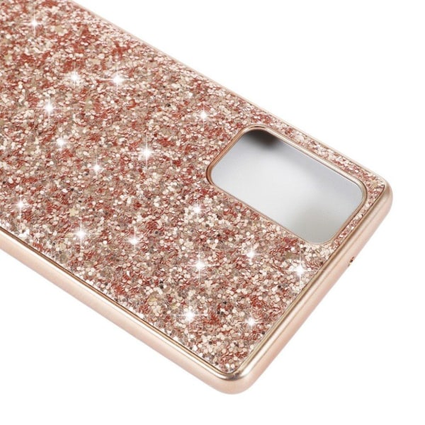 Glitter Samsung Galaxy Note 20 skal - Rosa Rosa