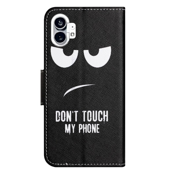 Wonderland Nothing Phone (1) Läppäkotelo - Don't Touch My Phone Black