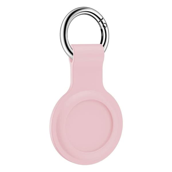 AirTags silikonikotelo avaimenperällä - Pinkki Pink
