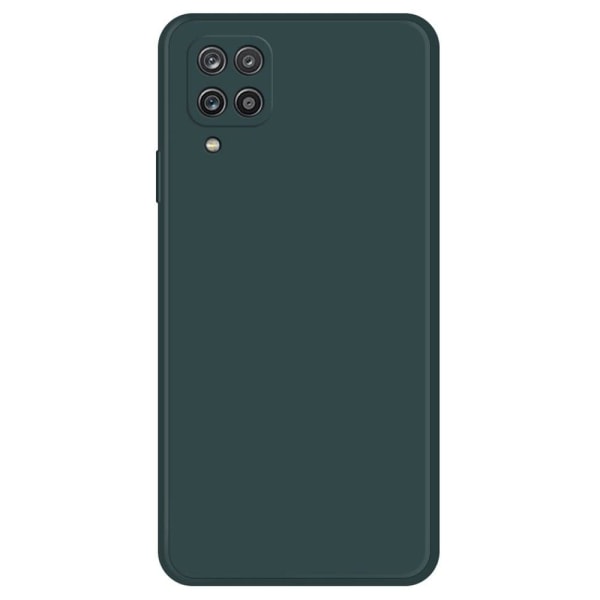 Beveled anti-drop rubberized cover for Samsung Galaxy A12 5G - B Green