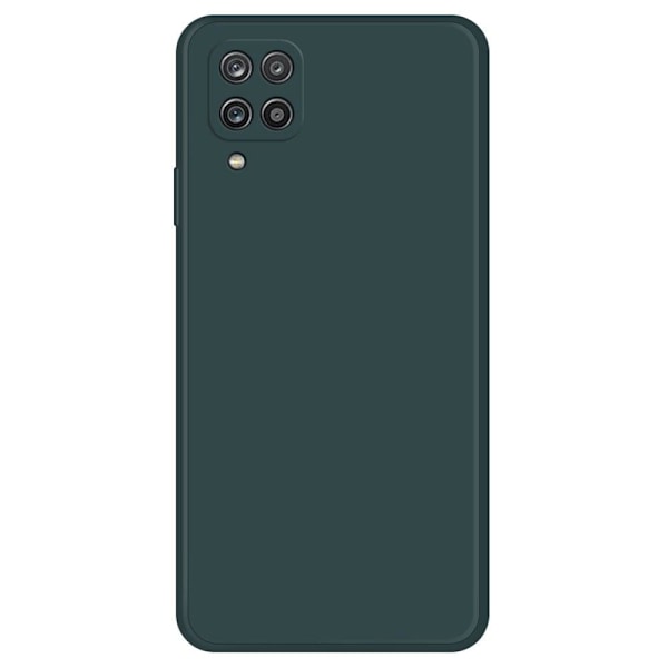 Skråt gummicover mod fald til Samsung Galaxy A12 5G - Sortliggrøn Green