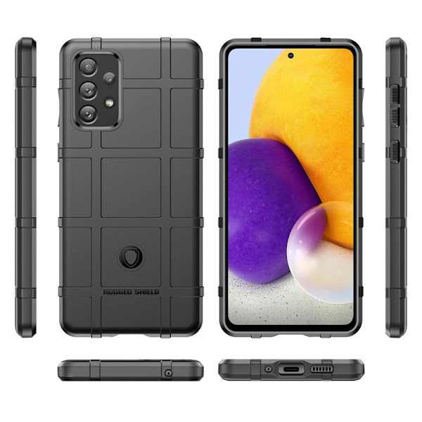 Rugged Shield Samsung Galaxy A73 cover - Sort Black