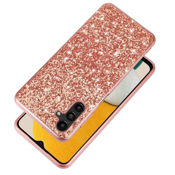 Glitter Samsung Galaxy A14 skal - Silver/Grå Silvergrå