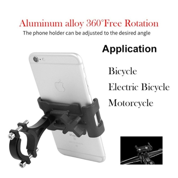 Universal bicycle mount clip for 4.7-6.5 inch phone - Blue / Non Blå