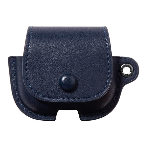 AirPods 4 Charging Case Cover Backpack Style Leather Bump Resistant Earbuds Protective Case - Blue Blue