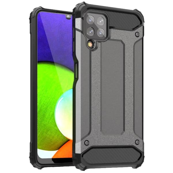 Armour Guard Samsung Galaxy A22 4G skal - Silver/Grå Silvergrå