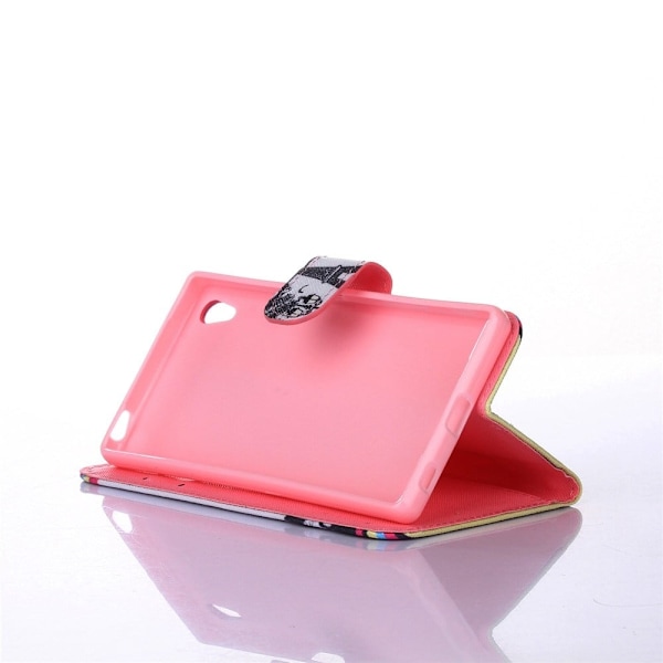 Moberg Sony Xperia Z5 Læder Etui - Eiffeltårn Multicolor