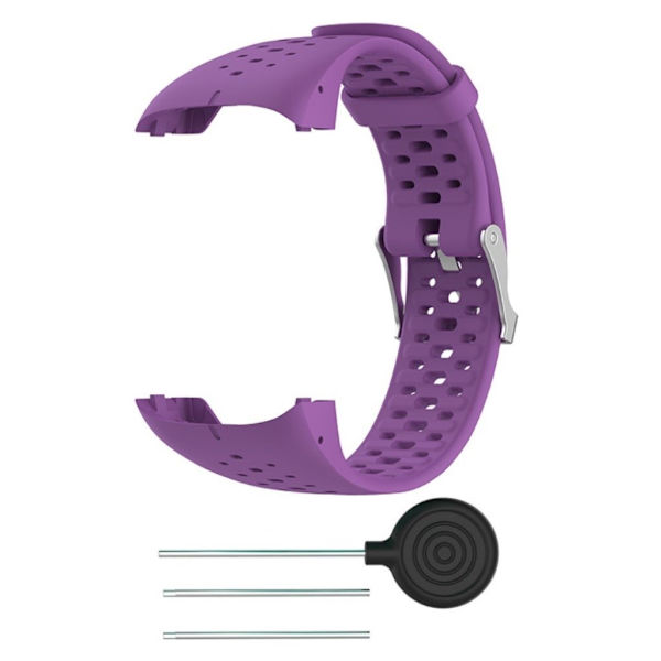 Polar M430 Pehmeä Silikooni Vaihdettava Kellon Ranneke Asennusvälineillä - Violetti Purple