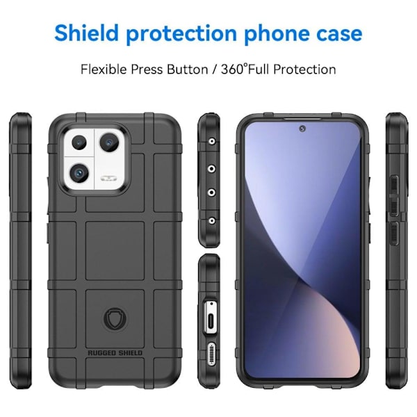 Rugged Shield Etui Xiaomi 13 - Sort Black