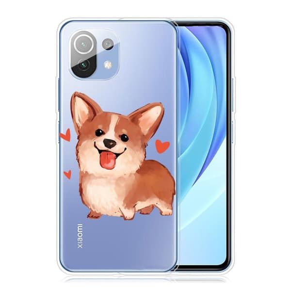 Deco Xiaomi Mi 11 Suojakotelo - Cute Corgi Brown