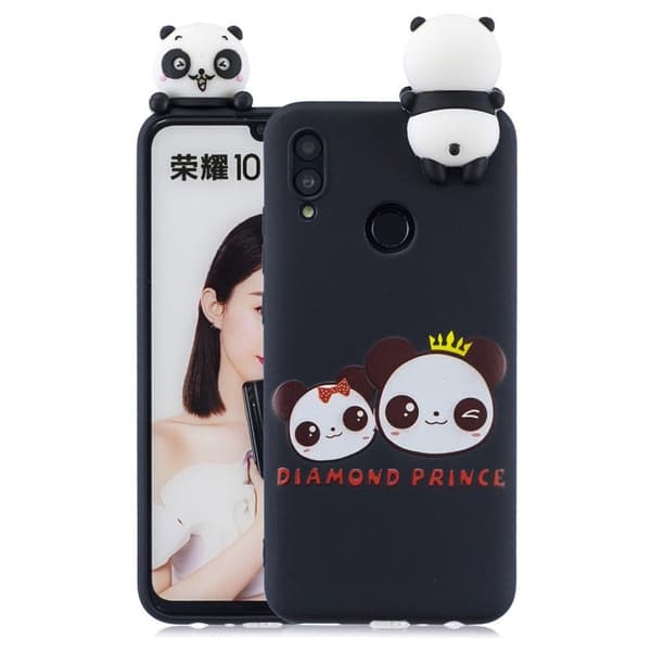 Huawei P Smart 2019 Søt 3d-Figur Etui Med Mønster - Pandaer Multicolor